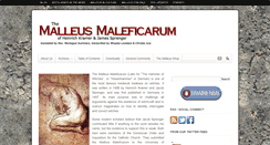 Desktop Screenshot of malleusmaleficarum.org