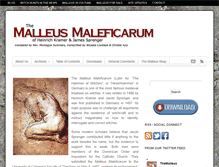 Tablet Screenshot of malleusmaleficarum.org